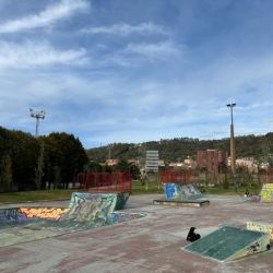 Slide 54: Skatepark in a former industrial site