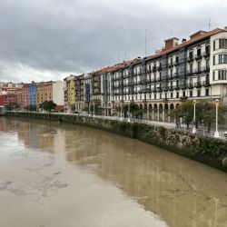 Slide 67: The River Nervión, sullied by storm waters