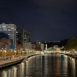 Slide 8: The River Nervión at night